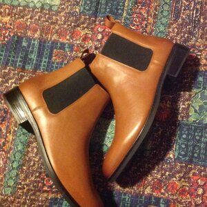 Cole Haan Men's Grand+ British Tan Leather Chelsea Boots - 11.5M - New in Box